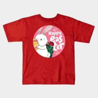 Happy Easter. Cute Easter Bunny design Kids T-Shirt